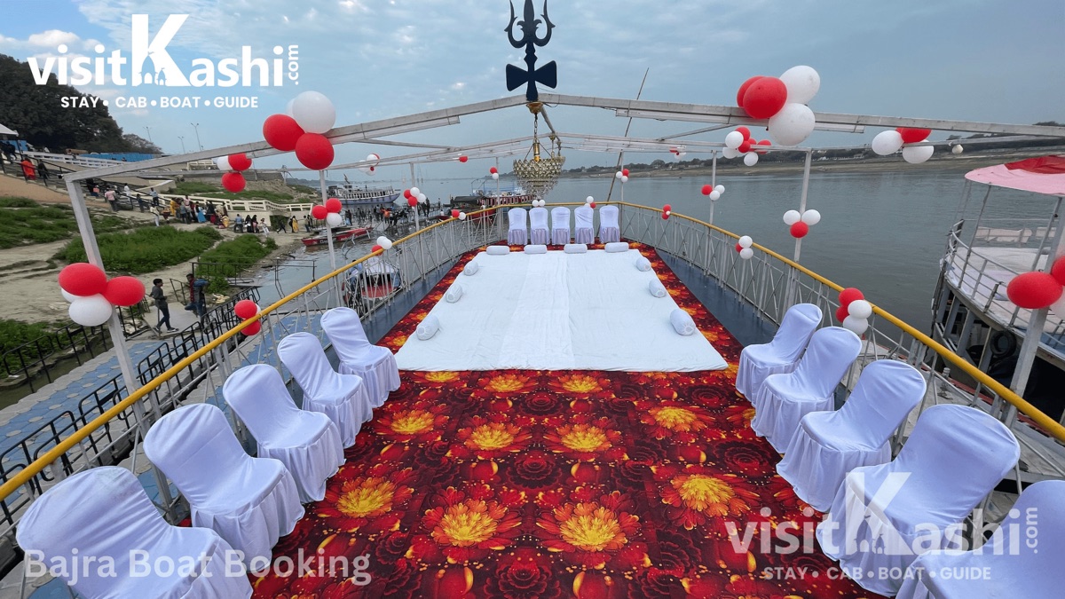 Group seating on a Bajra boat