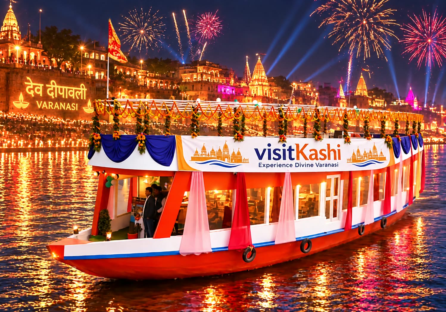 Luxury cruise for Dev Deepawali in Varanasi